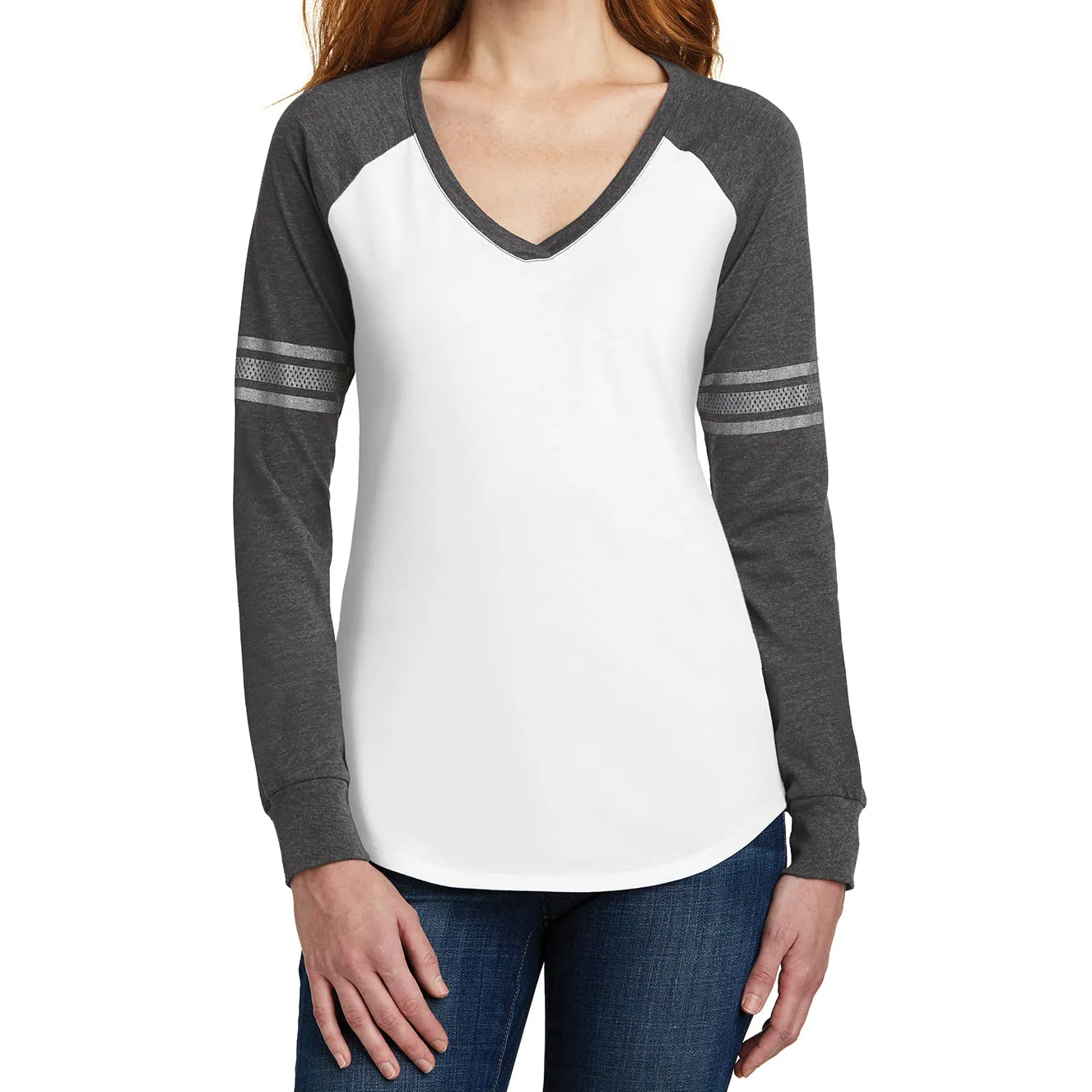 Women's Game Long Sleeve V-Neck Tee