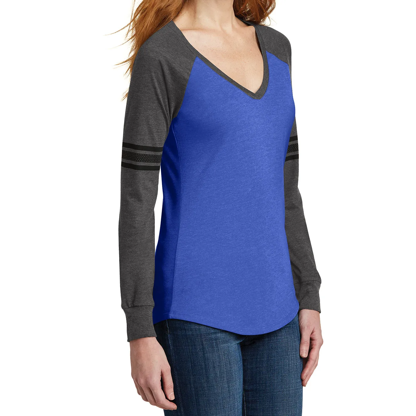 Women's Game Long Sleeve V-Neck Tee