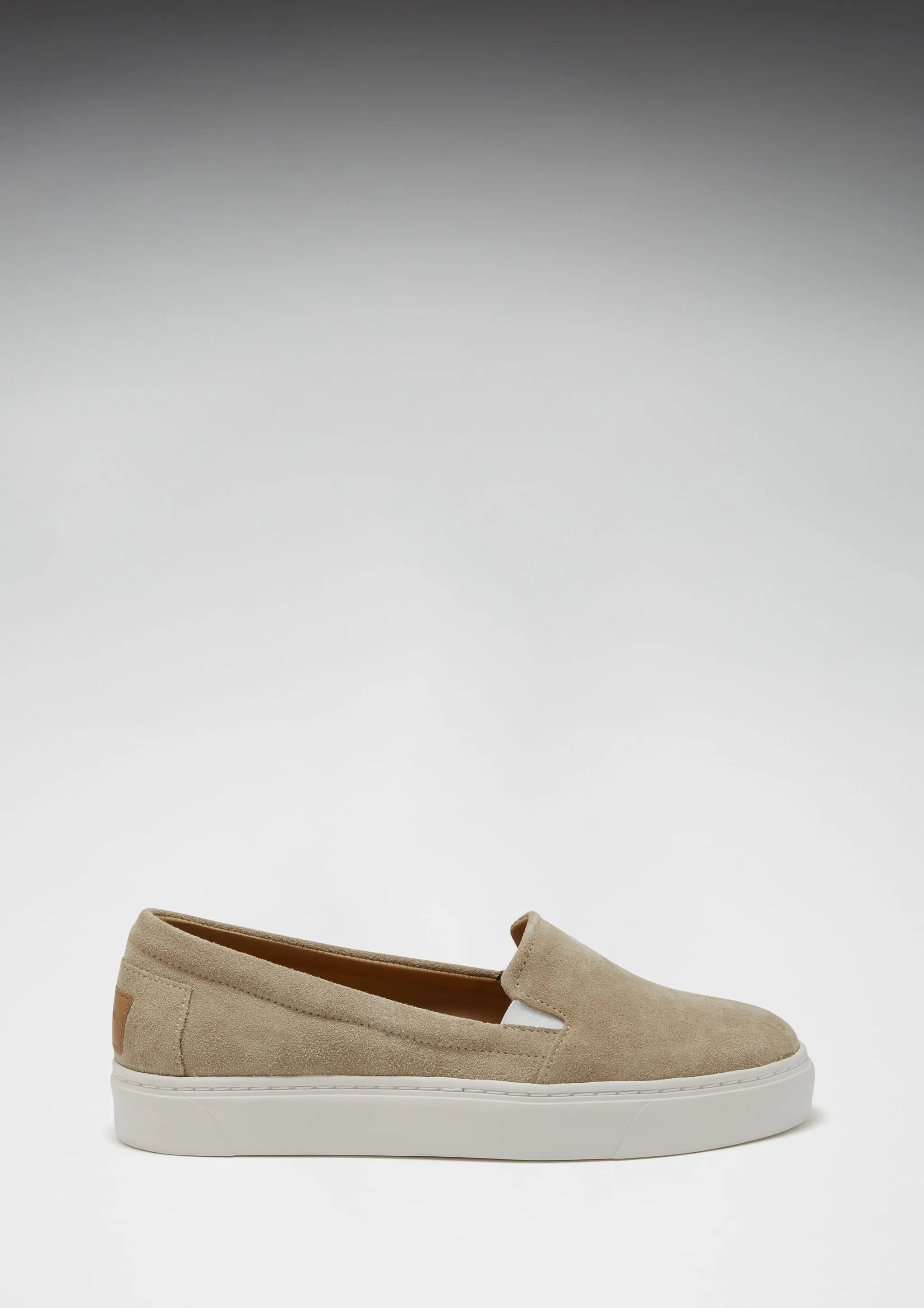 Women's Slip-On Sneakers, taupe suede