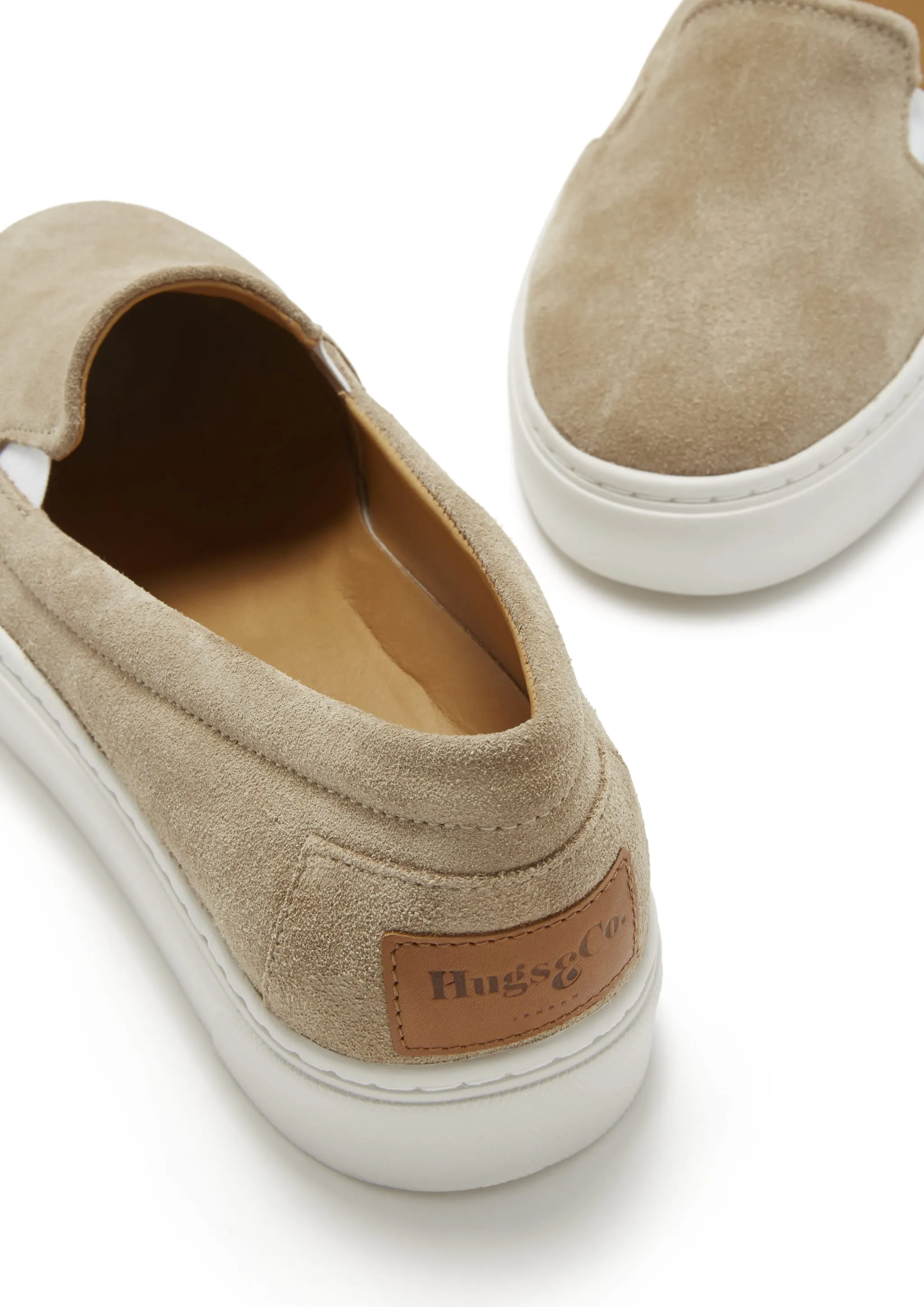 Women's Slip-On Sneakers, taupe suede