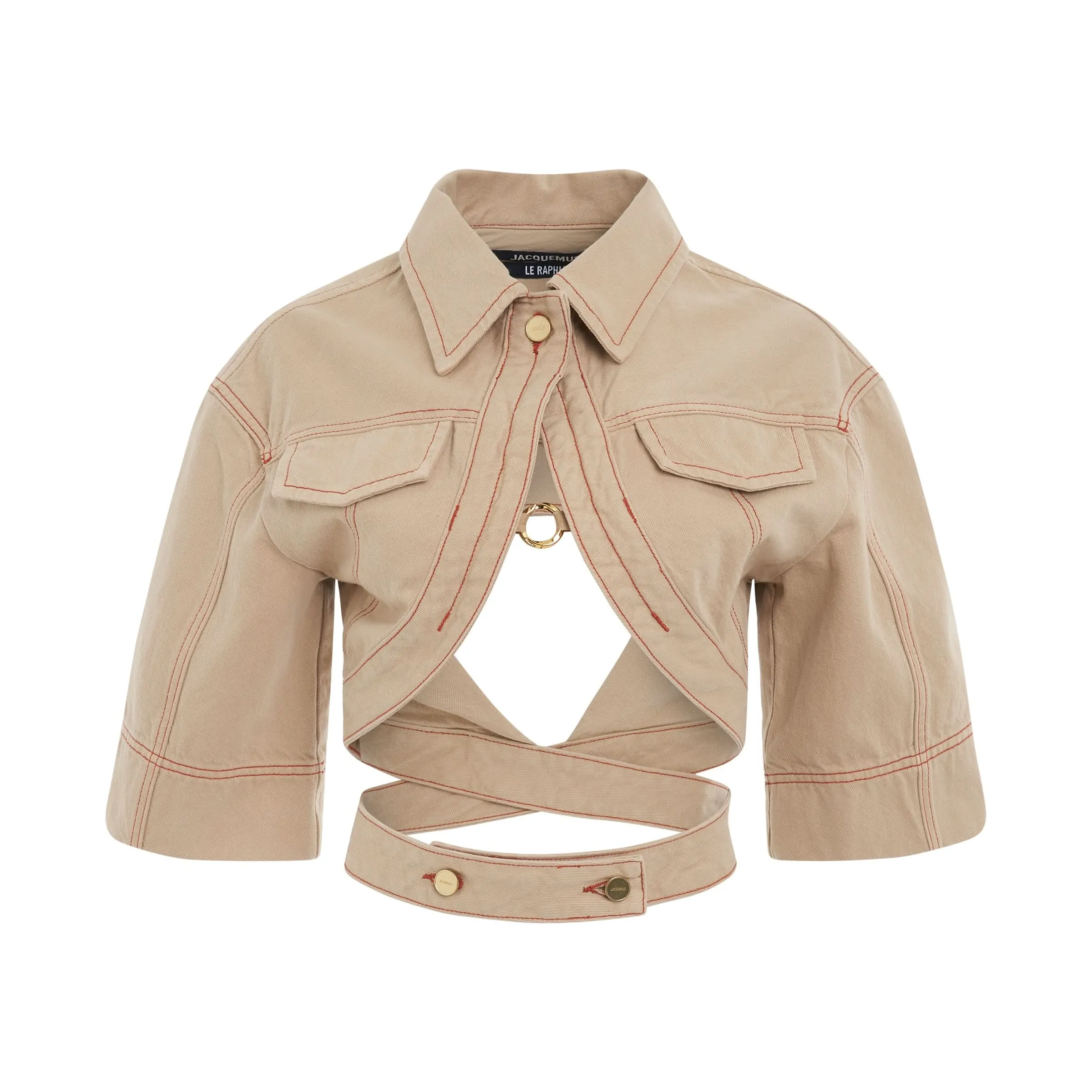 Yuma Denim Jacket in Beige