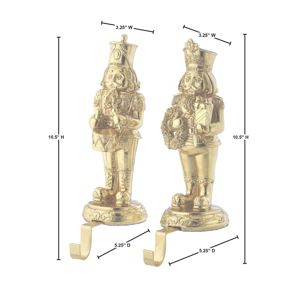 Resin Nutcracker Stocking Holder, 10.5" (2 Styles - Sold individually) - Image 6