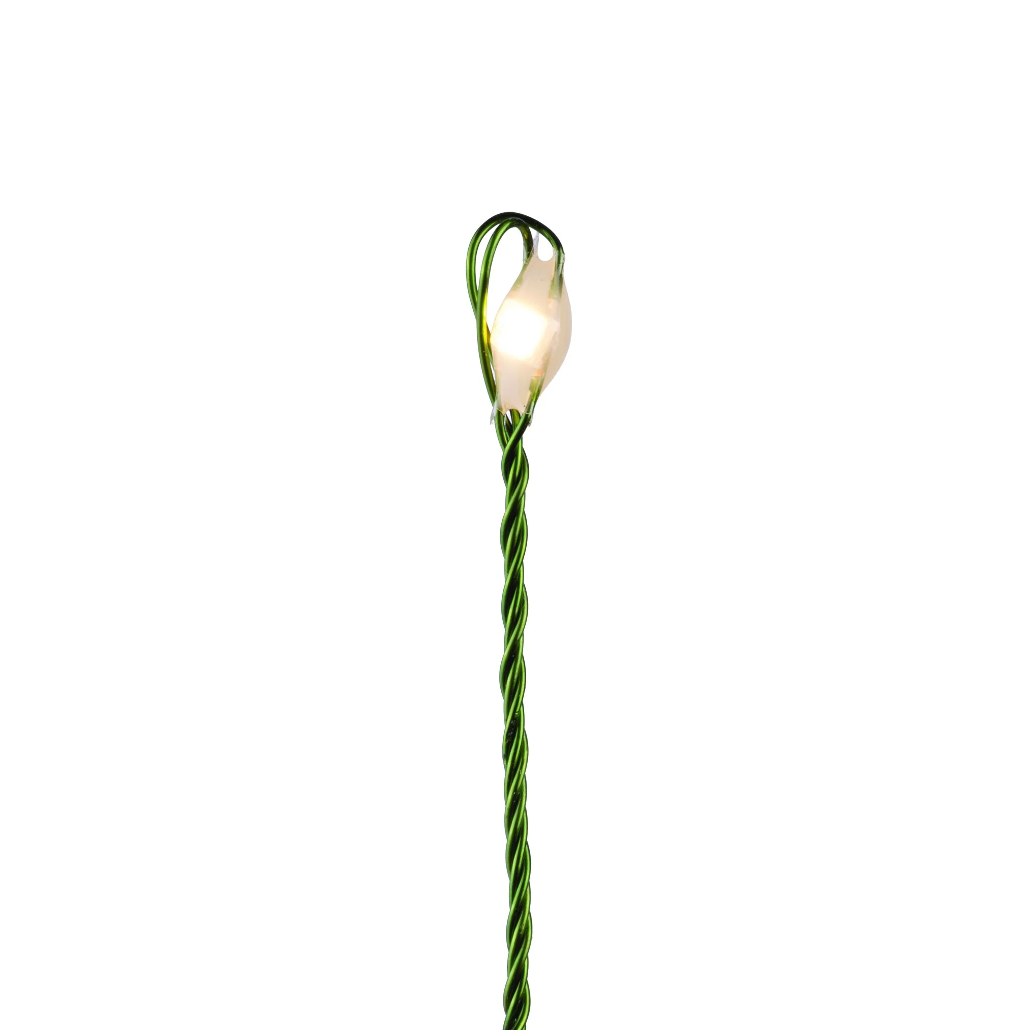 10' Warm White/Transparent Wire Cluster Garland Light Set - Image 3