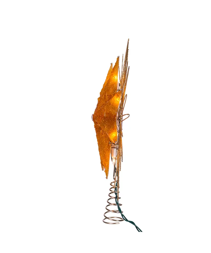 10-Light Capiz Gold Star Treetop, 12" (UL) - Image 5