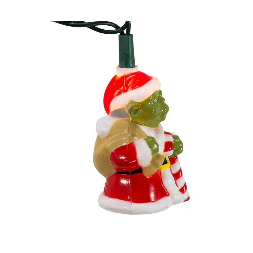 11.5' UL 10-Light Star Wars™ Yoda In Santa Suit Light Set - Image 2