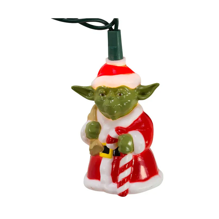 11.5' UL 10-Light Star Wars™ Yoda In Santa Suit Light Set - Image 5