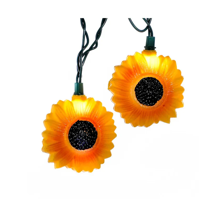 11.5' UL 10-Light Sunflower Light Set