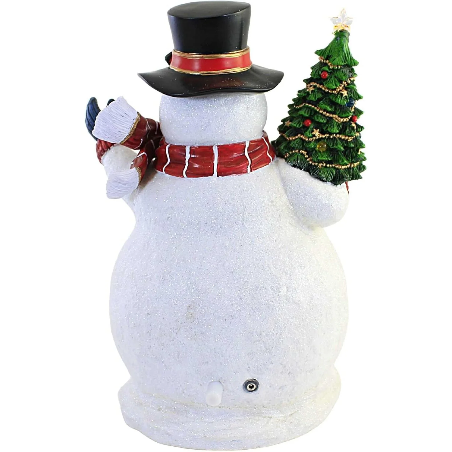 Musical LED Action Snowman w/ People in a Snow Scene Musical, 12" - Image 3