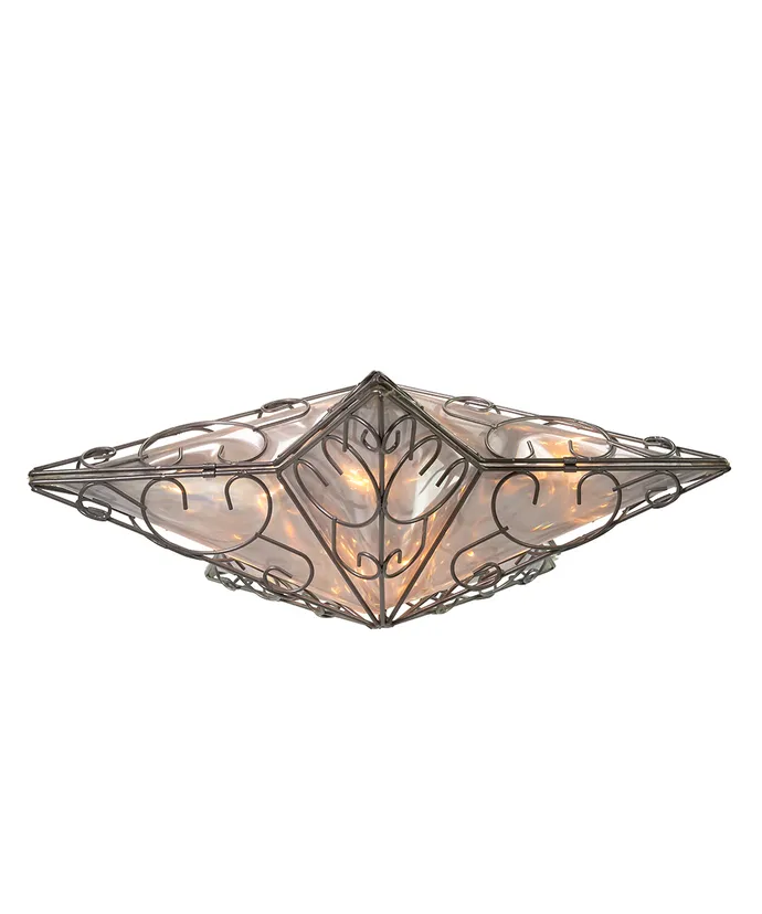 10-Light Silver Wire Star Snowfall Treetop, 12" (UL) - Image 6