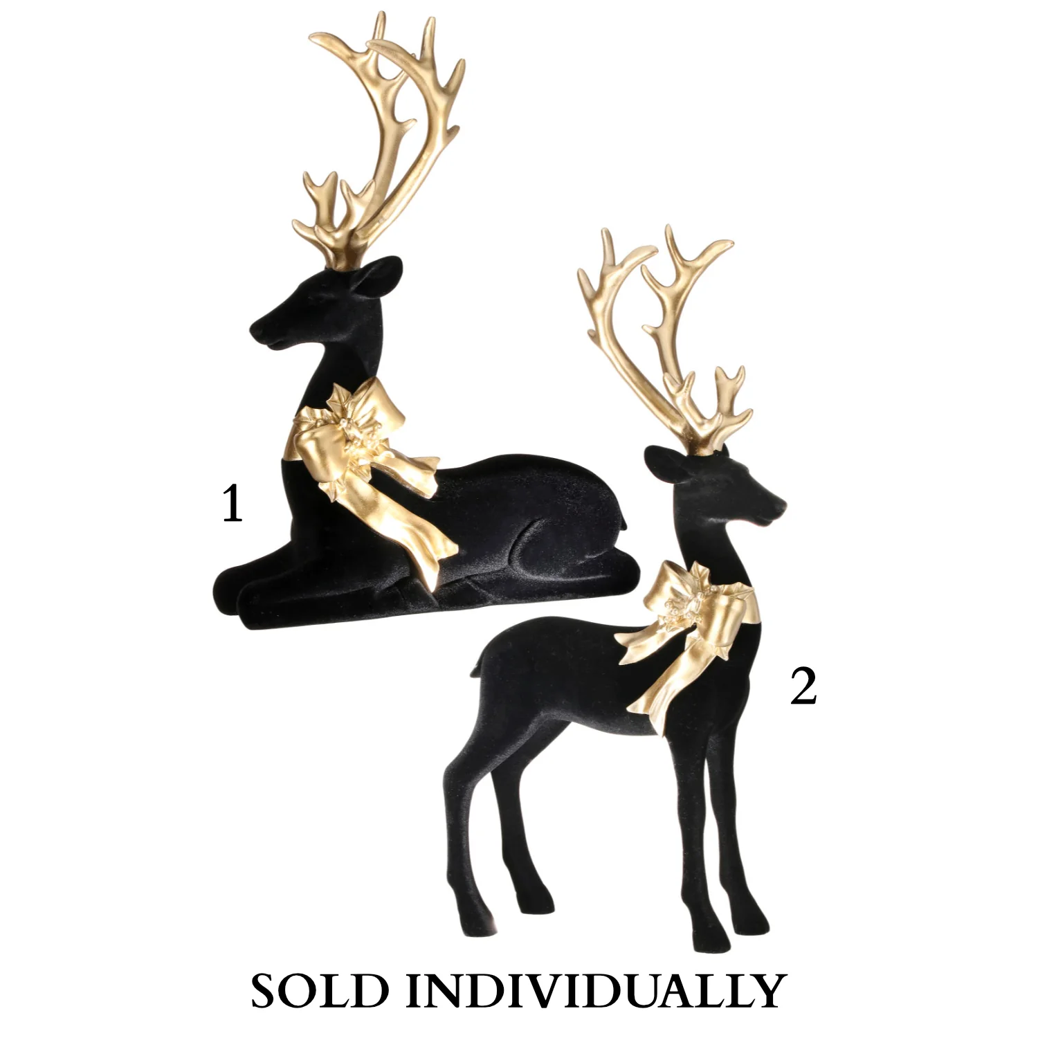 Resin Flocked Elegant Deer, 14-20" (2 styles - sold individually)