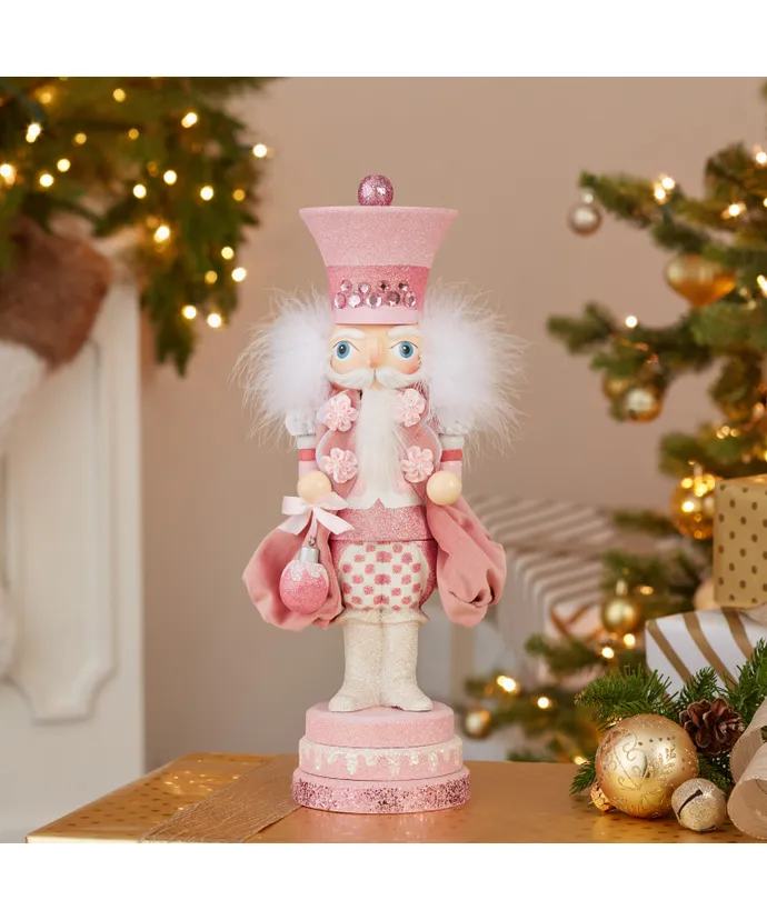 15" Hollywood Nutcrackers⢠Pink Sweet Soldier Nutcrackers - Image 2