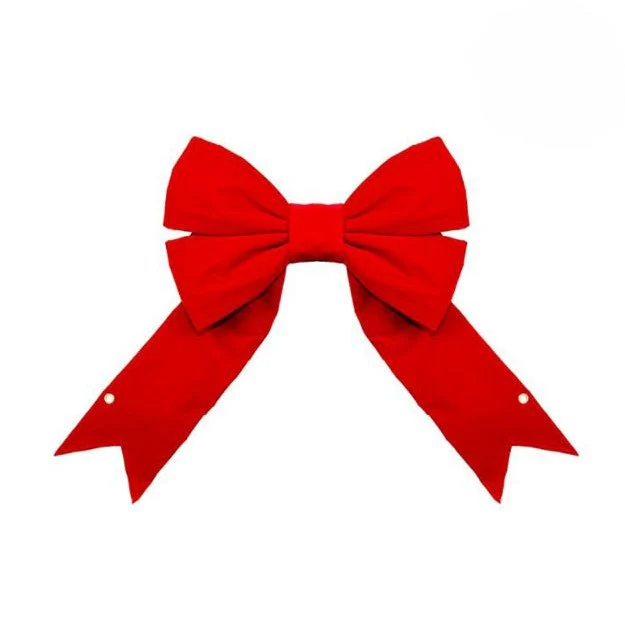 Red Velvet Solid Structural Bow (15"/36"/72")