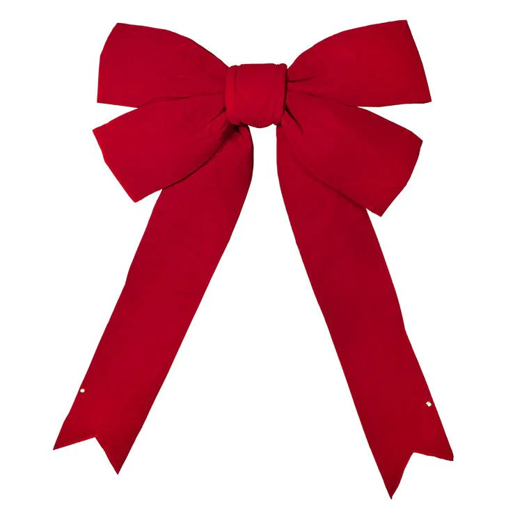 Red Velvet Solid Structural Bow (15"/36"/72") - Image 2