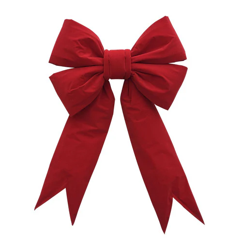 Red Velvet Solid Structural Bow (15"/36"/72") - Image 3
