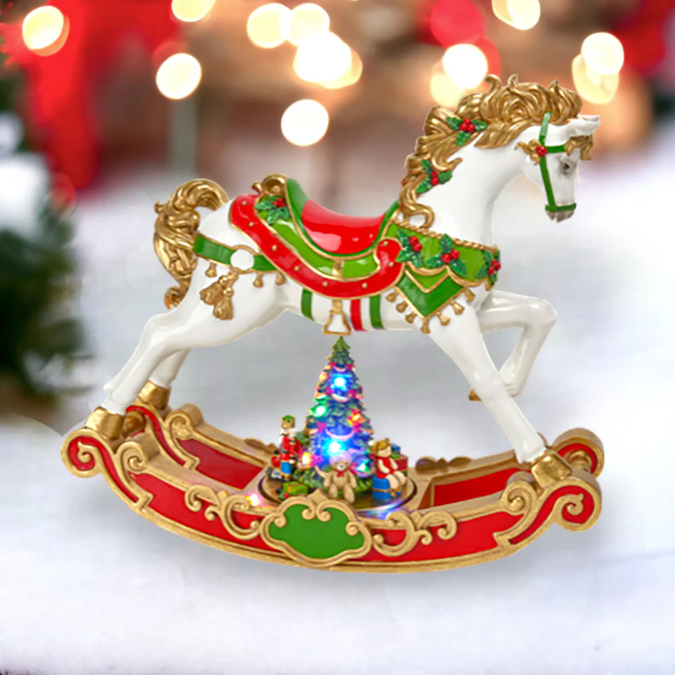 LED Rocking Carousel Horse, 24"