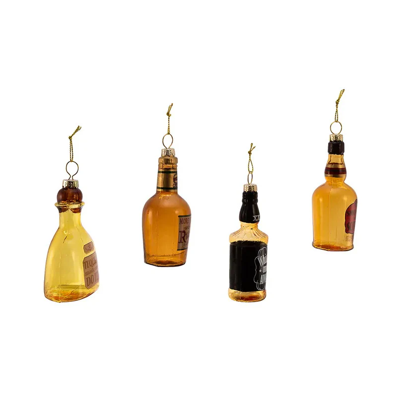 3.5" Glass Liquor Bottle Ornament (4 styles - Sold individually) - Image 4