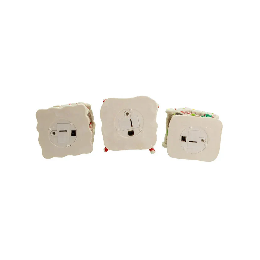 Gingerbread LED Candy House Ornament, 3.74" - Image 6