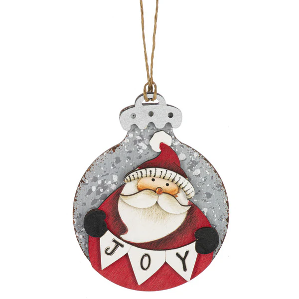 3.75" Santa & Snowman Ornaments (sold individually) - Image 6