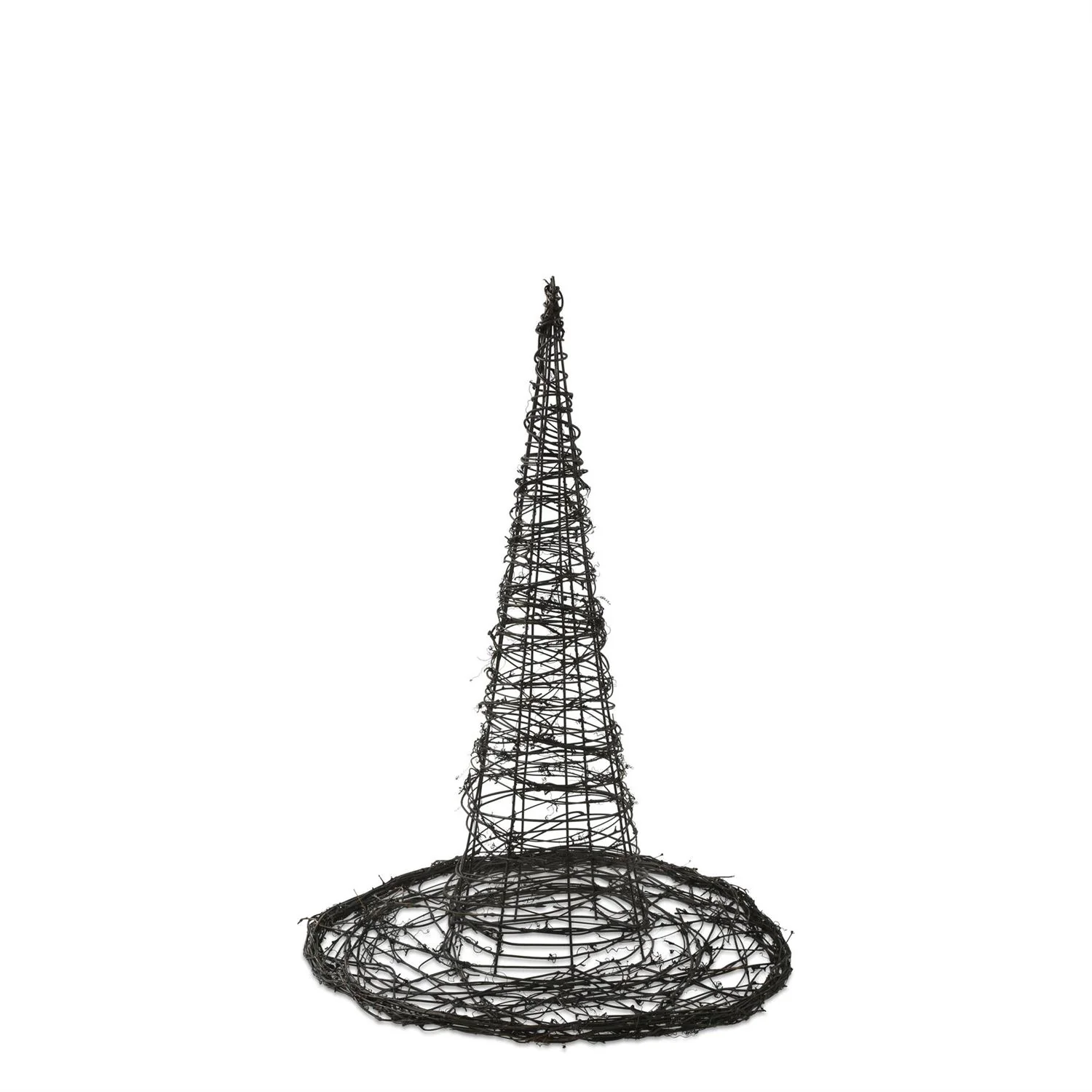 3 Black Wrapped Twig & Wire Witches Hats (Set of 3) - Image 5