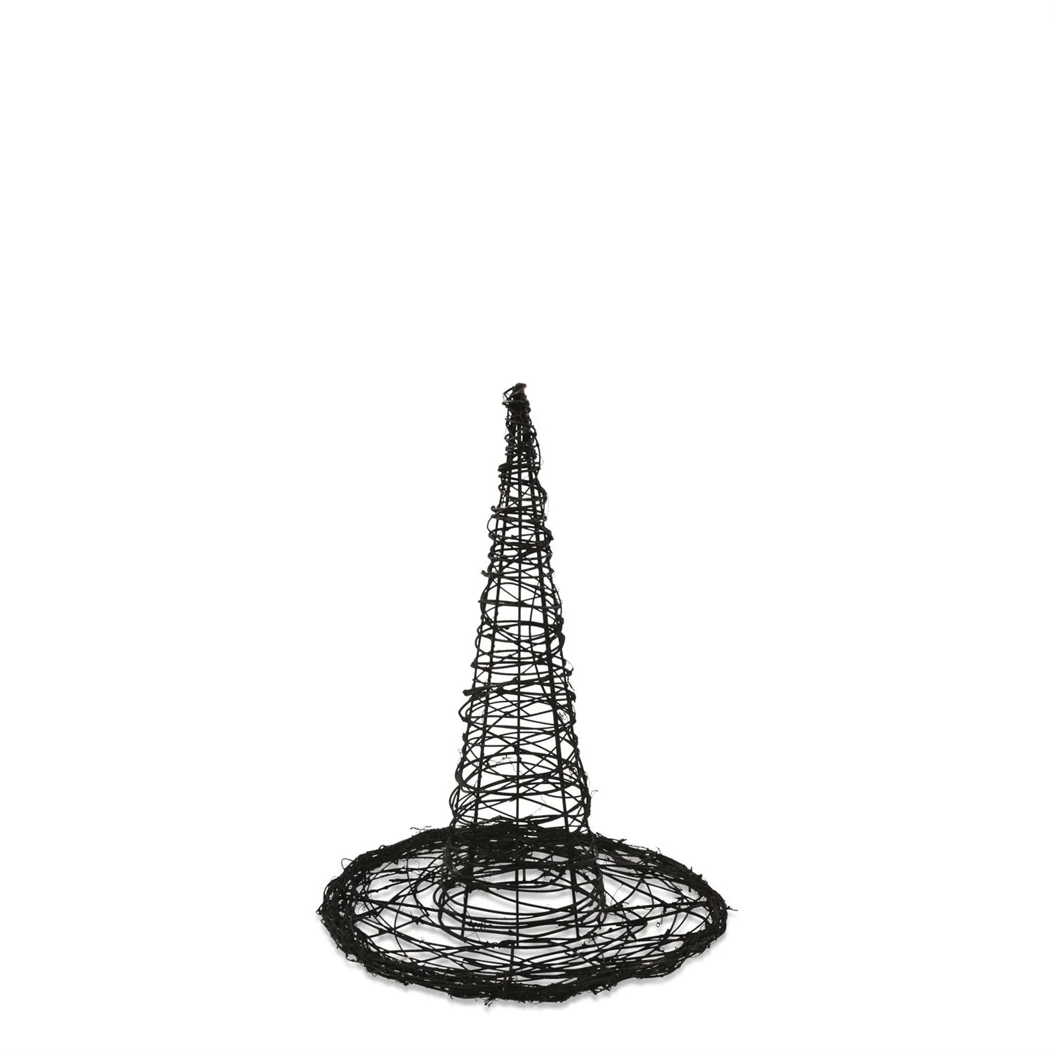 3 Black Wrapped Twig & Wire Witches Hats (Set of 3) - Image 6