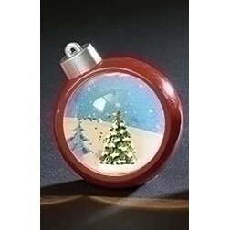 LED Glitterball Ornament, 3" (3 styles - sold individually) - Image 3