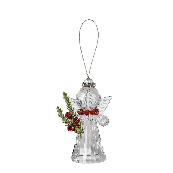 Teeny Mistletoe Angel Ornament, 3" (4 styles - sold individually) - Image 3
