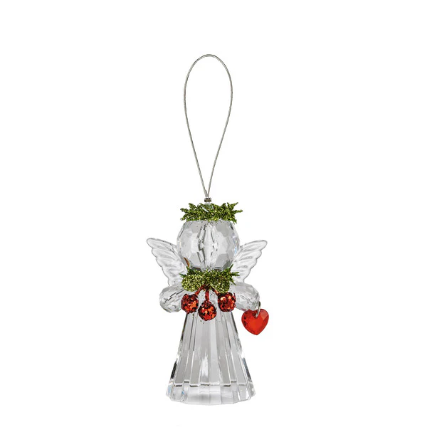 Teeny Mistletoe Angel Ornament, 3" (4 styles - sold individually) - Image 4