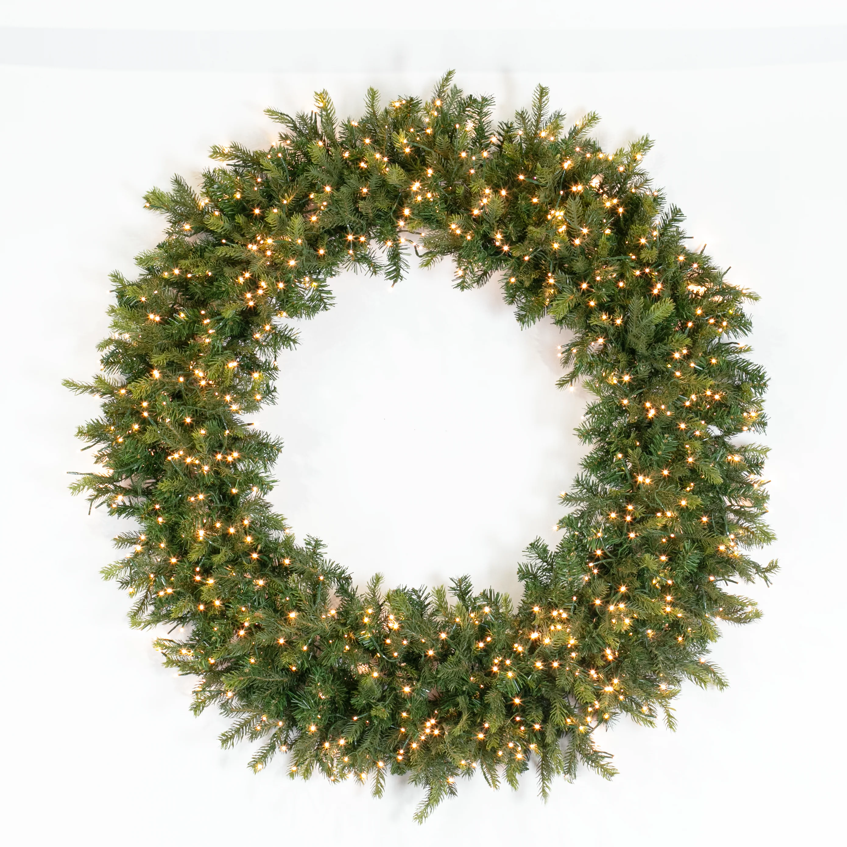 Aspen Pine Wreath w/Firecracker Lights, 36" - Image 3