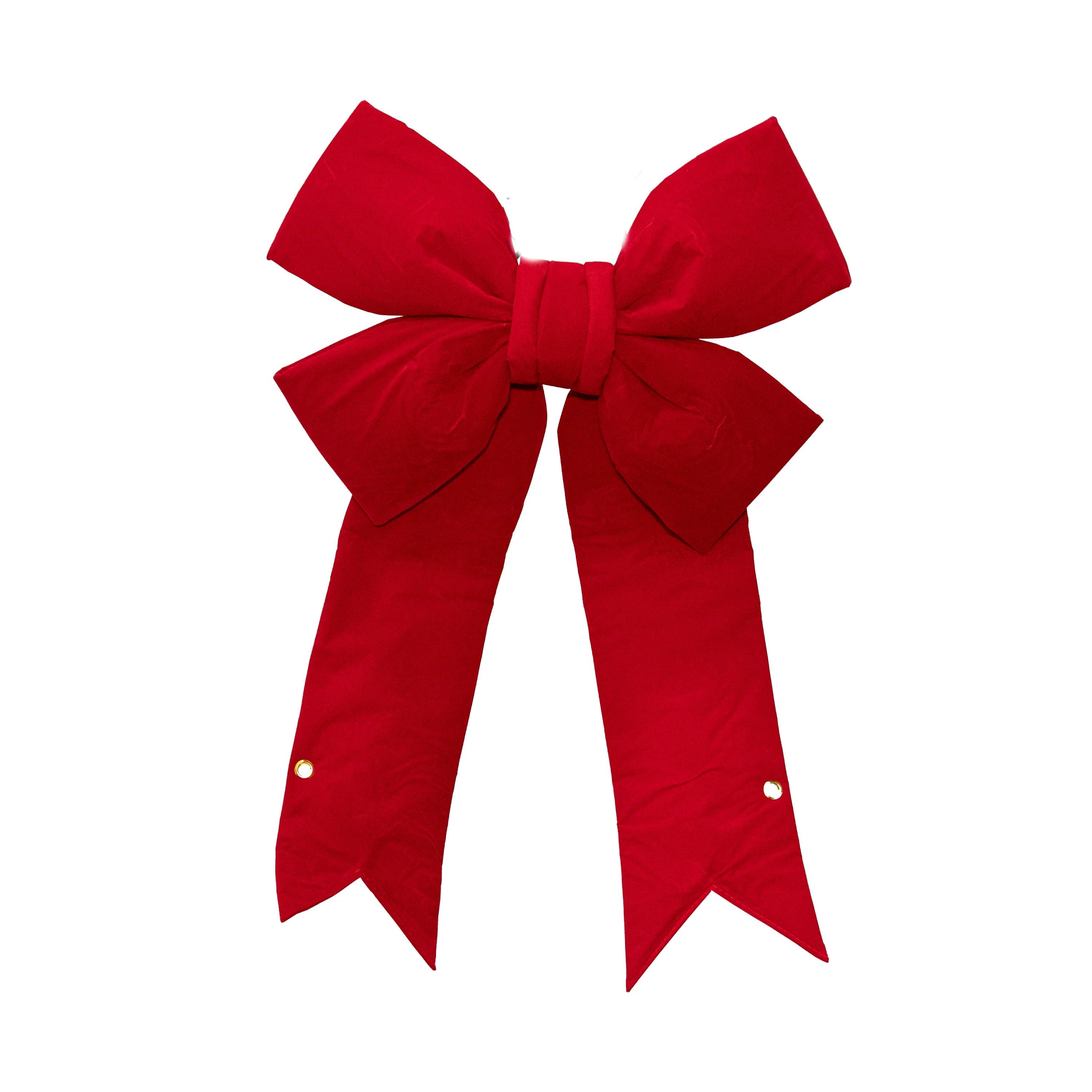 48" Red Velvet Solid Structure Bow (indoor)