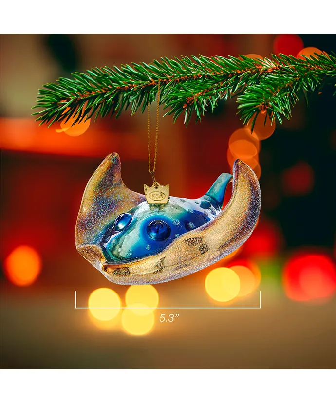 Noble Gems™ Glass Stingray Ornament - Image 2