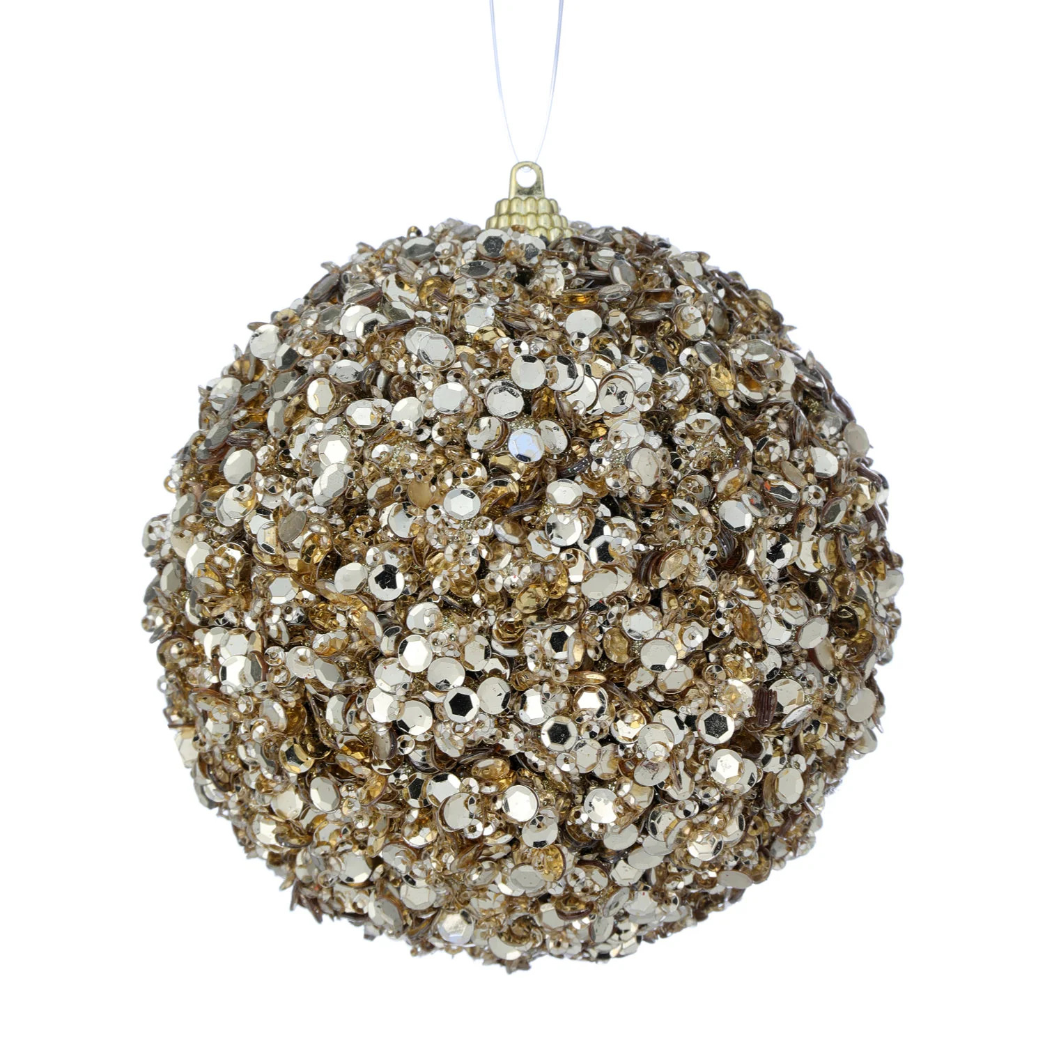 5" Sequins/Acrylic Jewel Ball Ornament