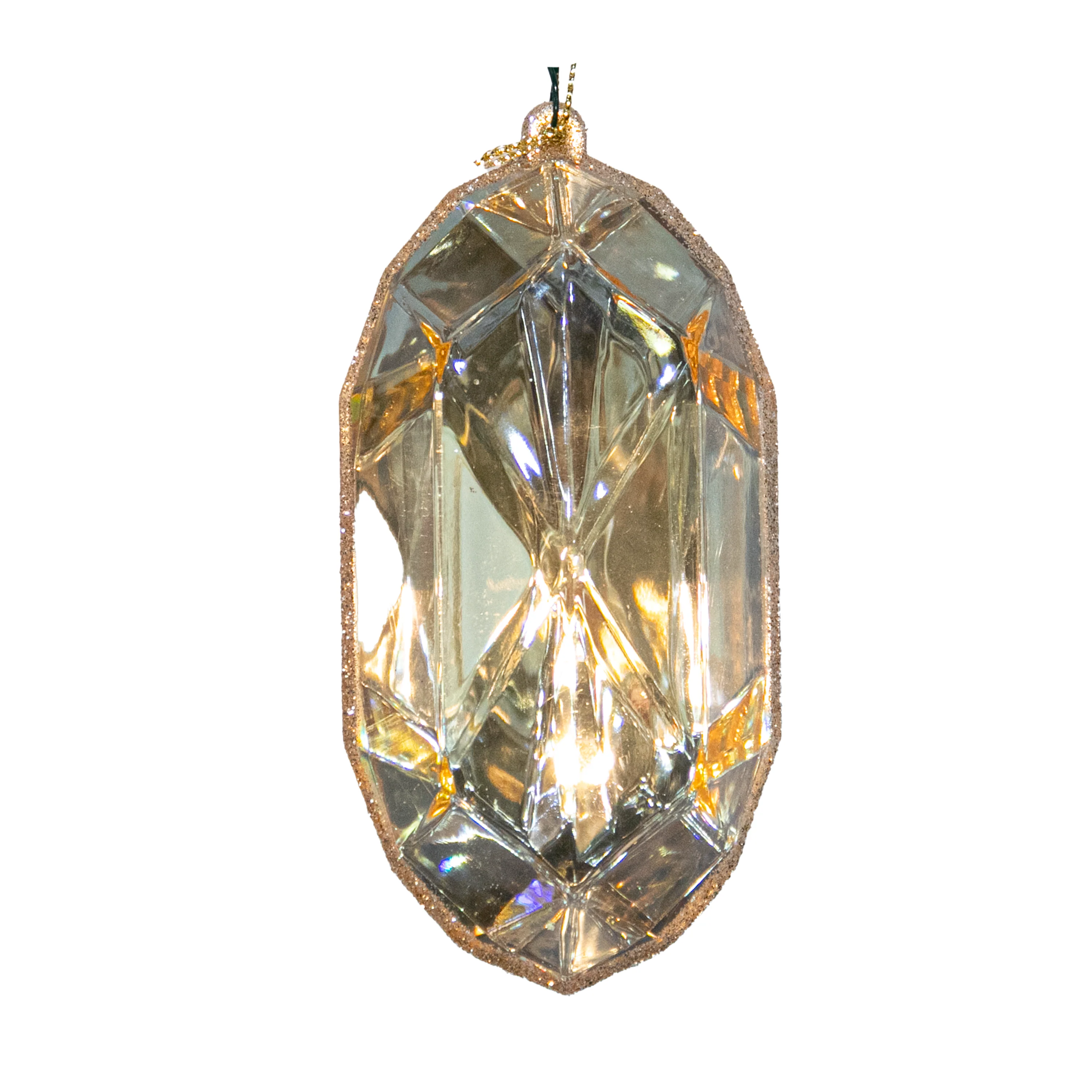 5" Acrylic Precious Gem Ornament (Champagne/clearbrite) (2 Styles - Sold individually) - Image 2
