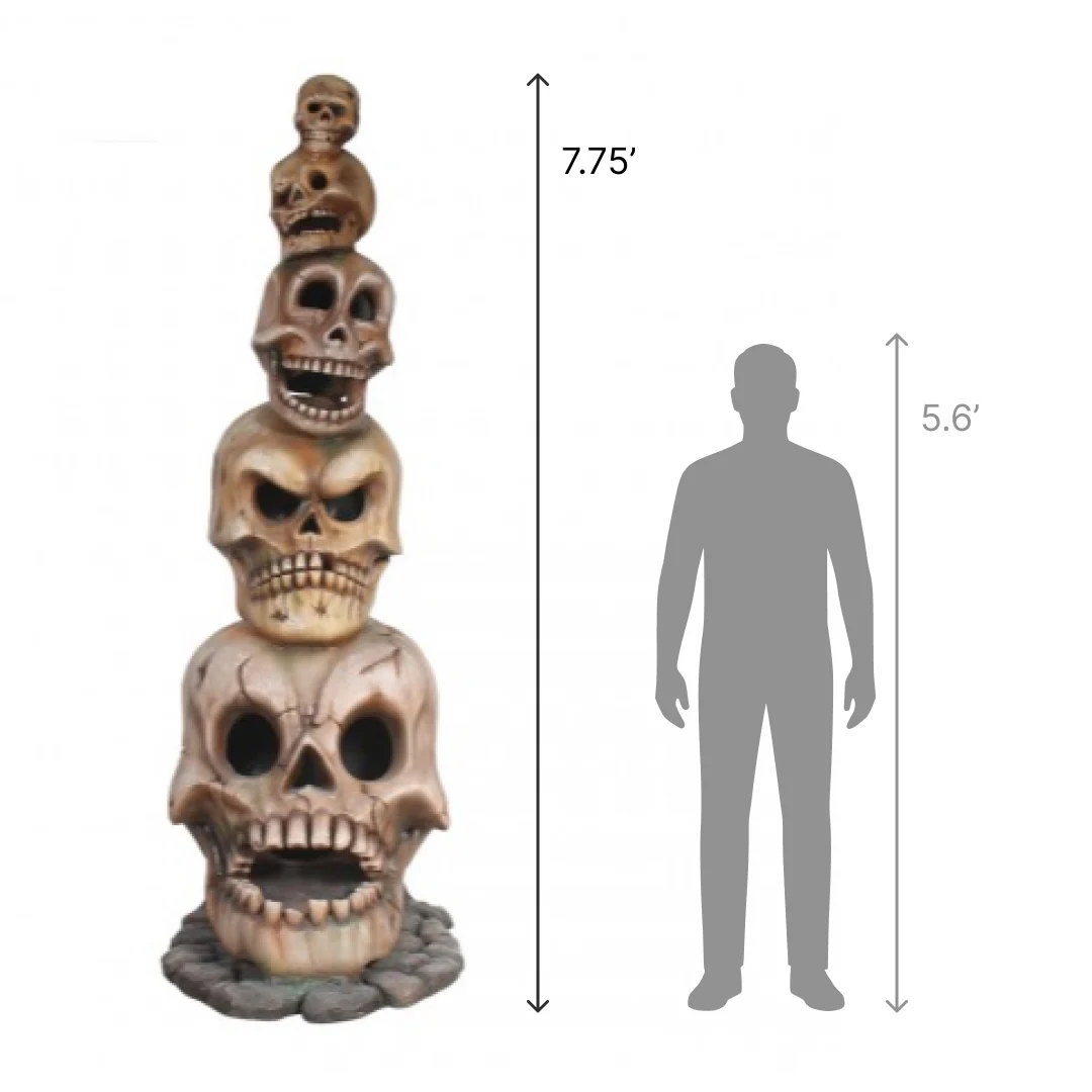Giant 5 Moods Skull Pillar, 93" - Image 2