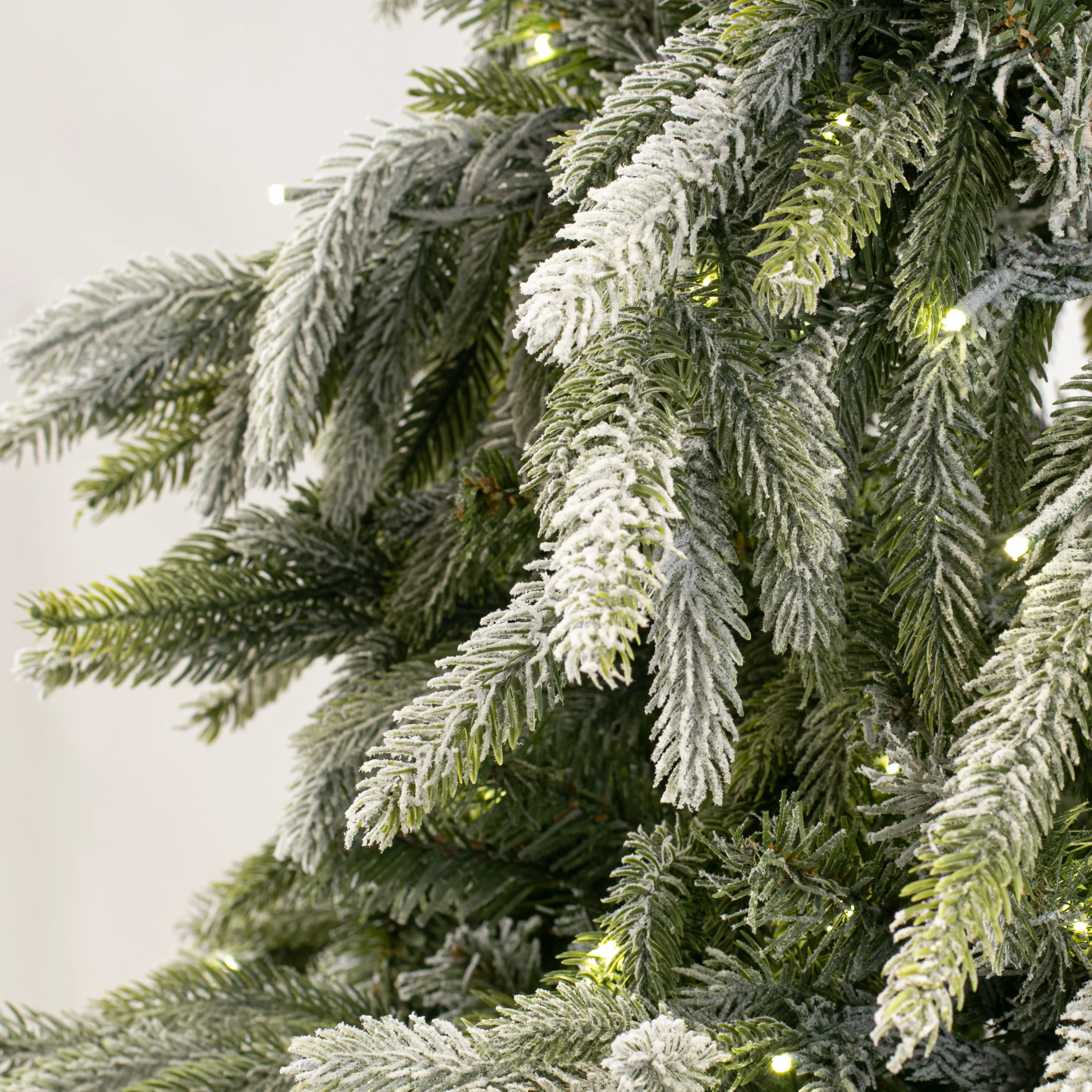 Flocked Tyrol Pine Tree, LED Lit, 6.5' - Image 3