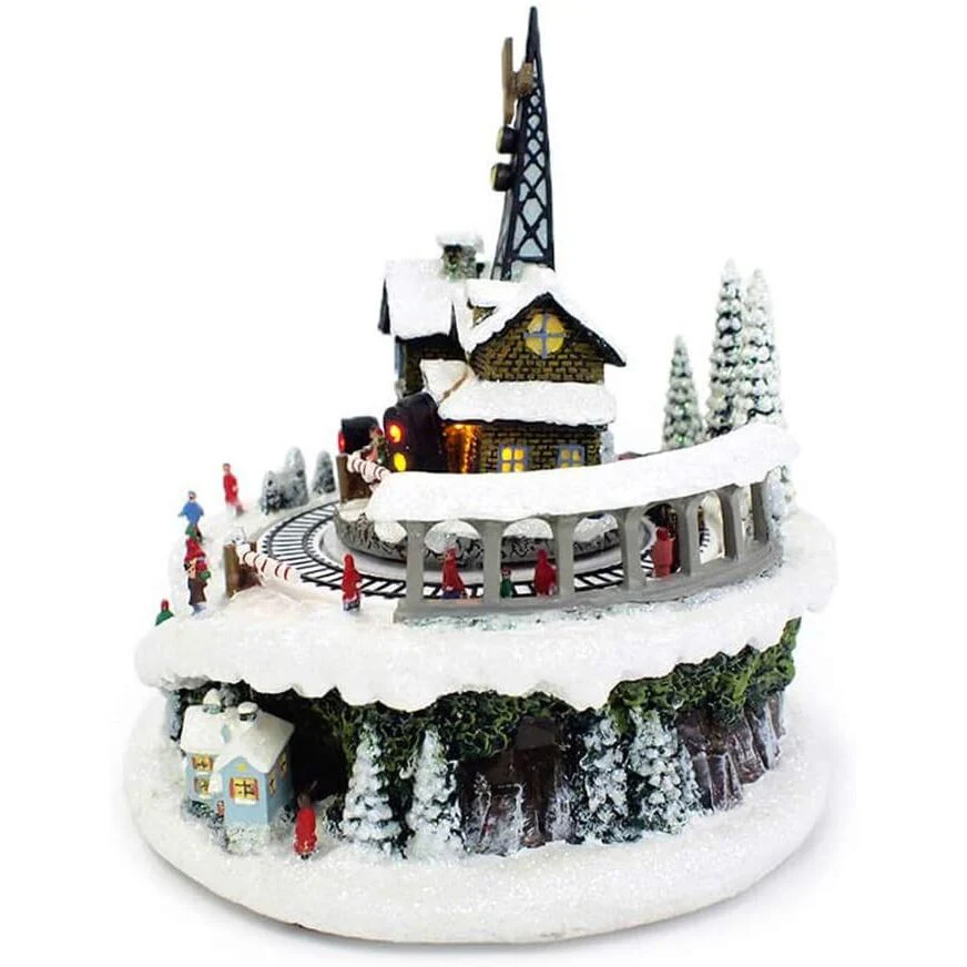 6.75" H Musical Led Village w/ Train - Image 4