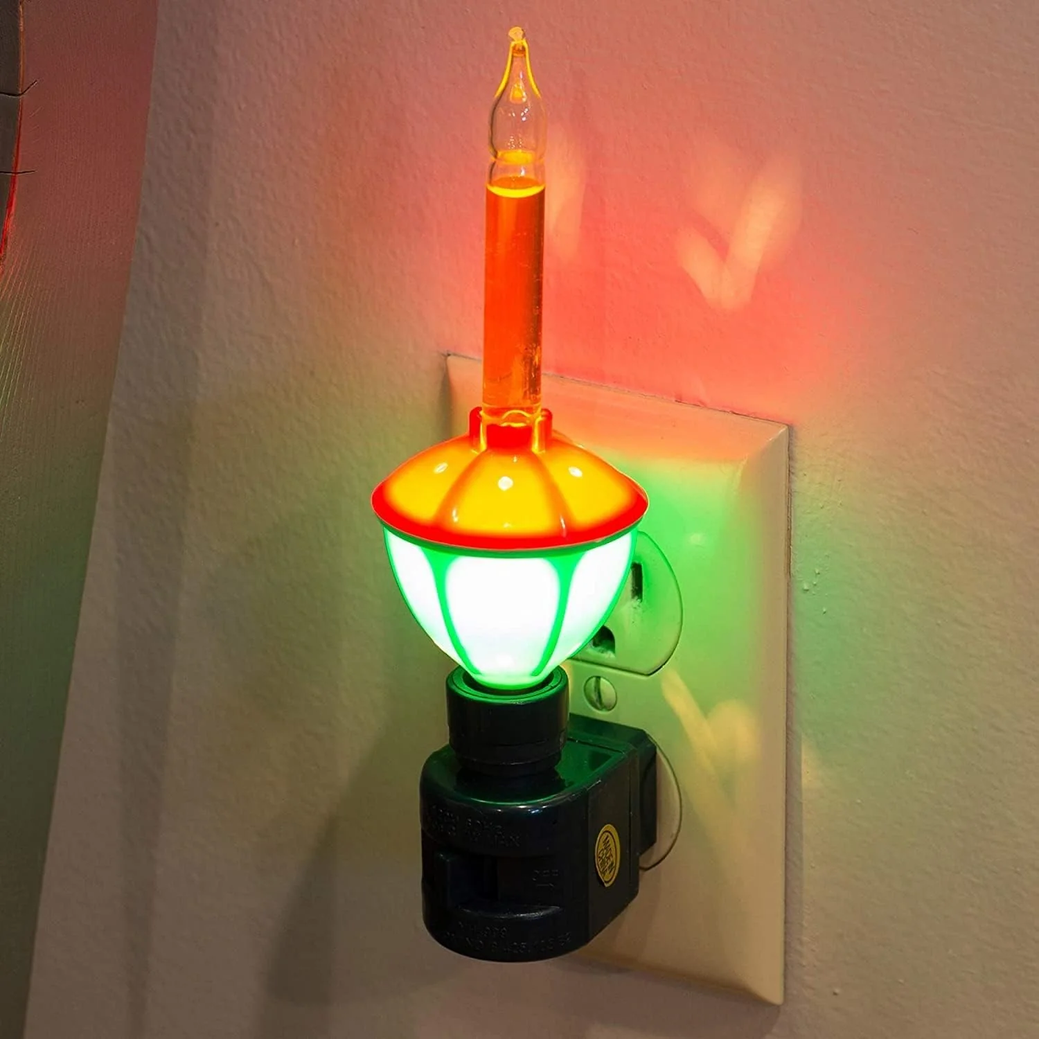 Classic Christmas Bubble Night Light, 6.75" - Image 2