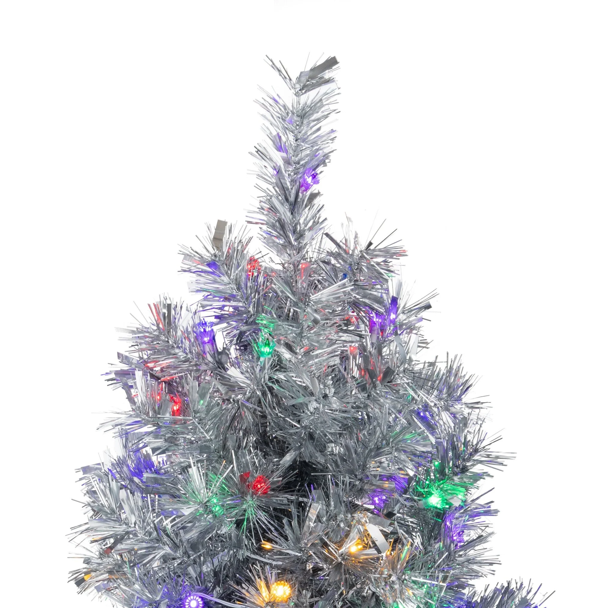 6' Silver Aluminum Tree - Reflectors - Image 2