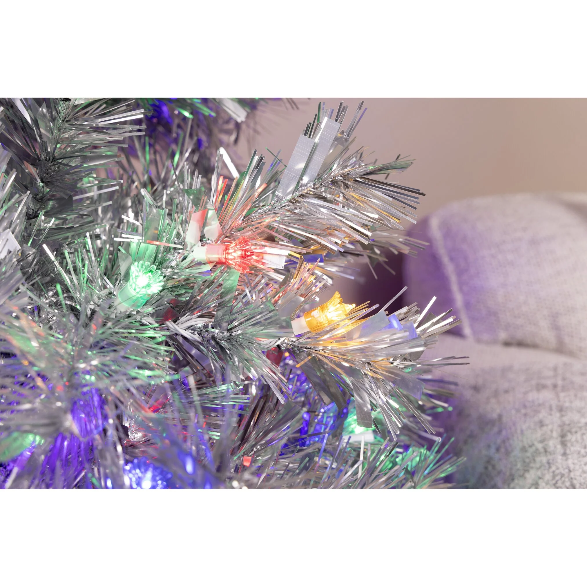 6' Silver Aluminum Tree - Reflectors - Image 3