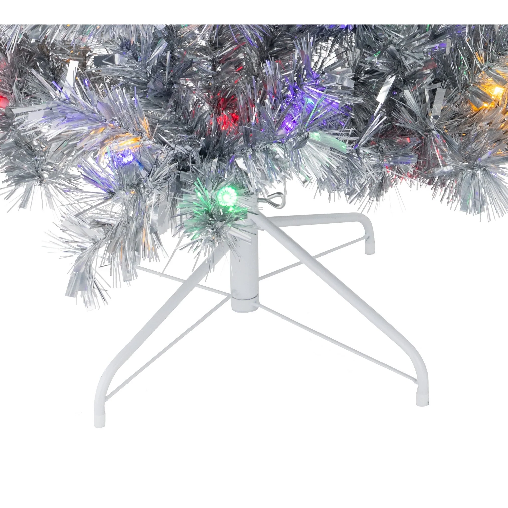6' Silver Aluminum Tree - Reflectors - Image 5