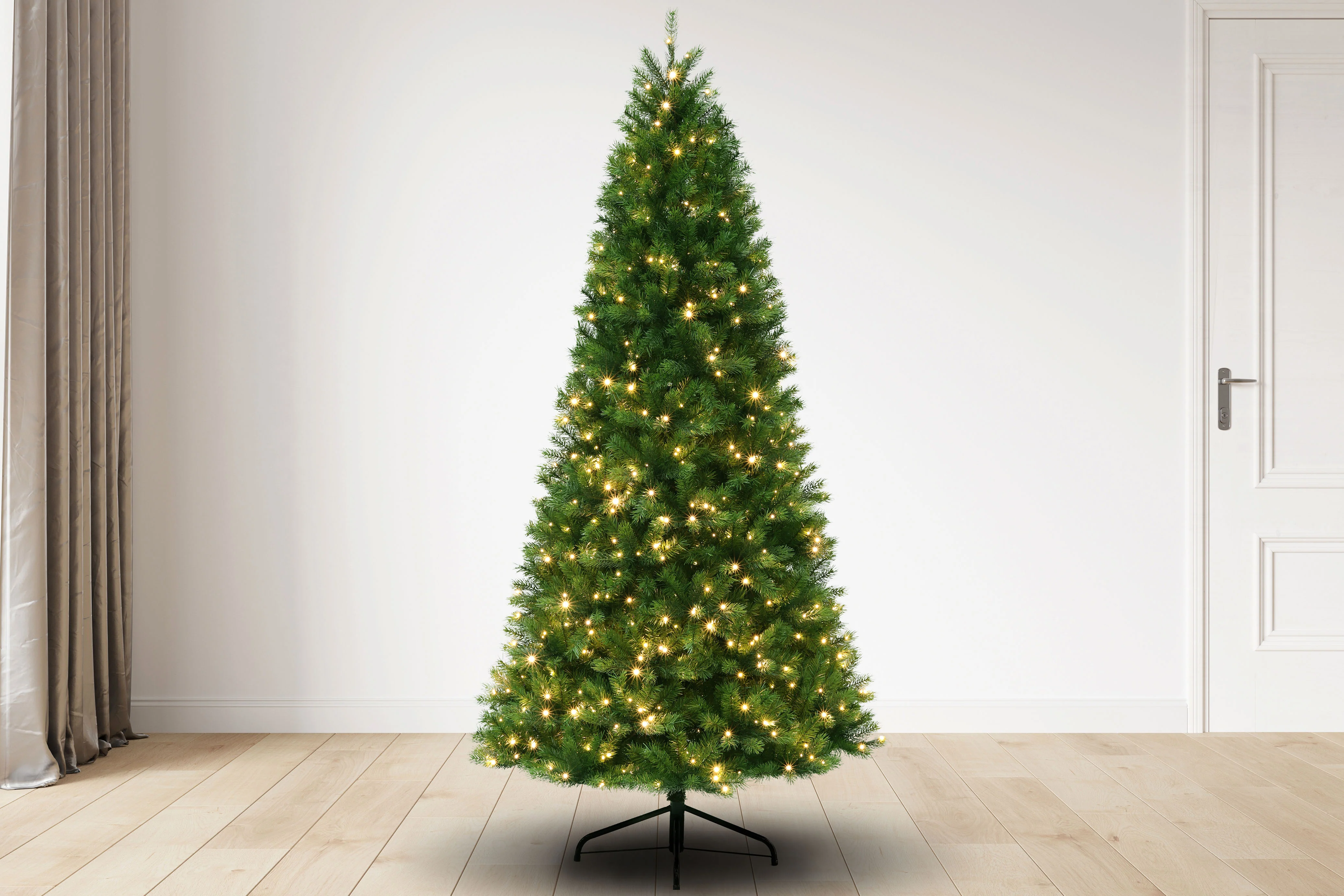 Slim Montauk Fir Christmas Tree w/LED Dual Color Twinkle lights, 7.5' - Image 3