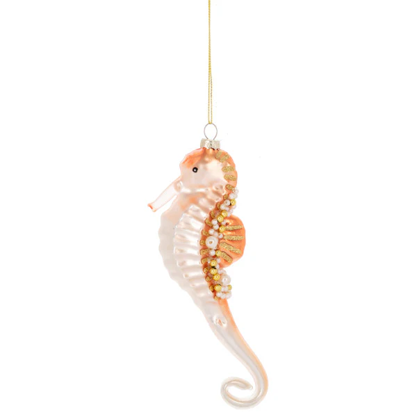 7.5" Glass Royal Seahorse Ornament (sold individually) - Image 4