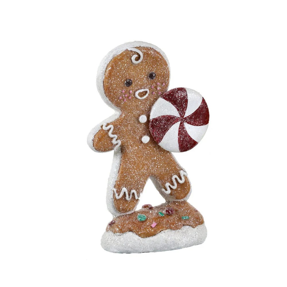 Resin Candy Gingerbread Men, 7.5" (3 Styles - Sold individually) - Image 2