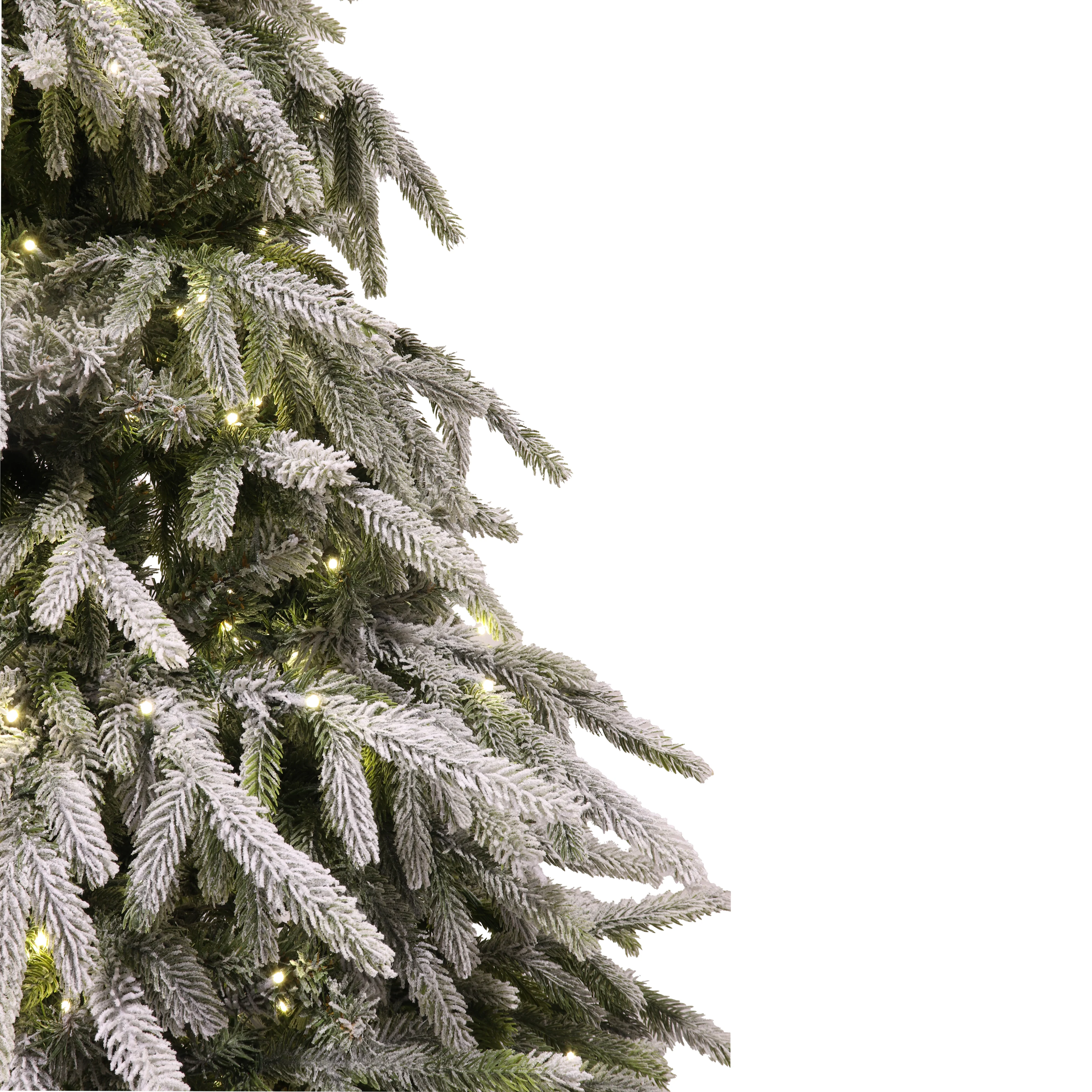 Flocked Tyrol Pine Tree, LED Lit, 9' - Image 3