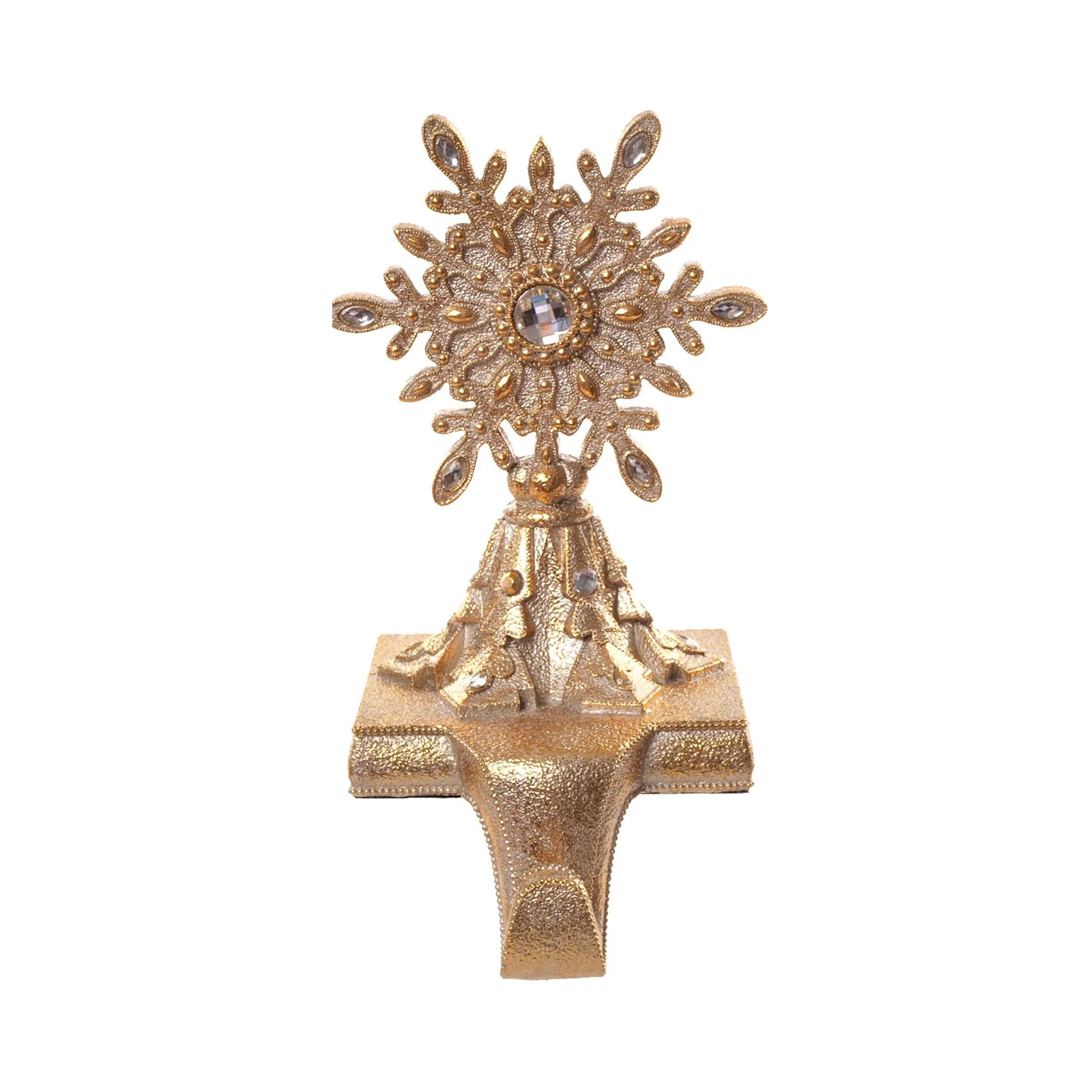 Resin Jeweled Snowflake Stocking Holder, 9" (2 styles - sold individually) - Image 3