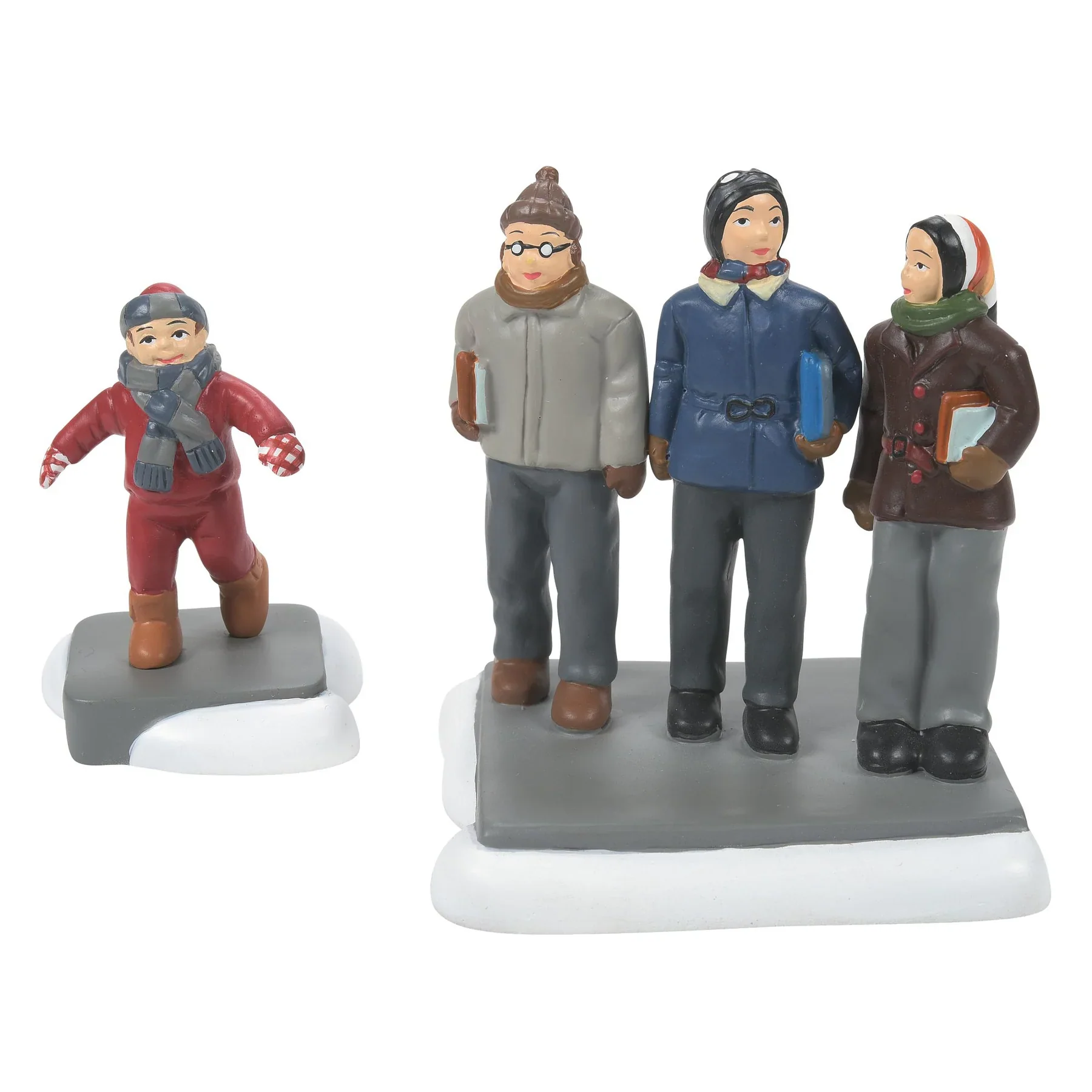 A Christmas Story Village - C'mon Guys, Wait Up! Figurine