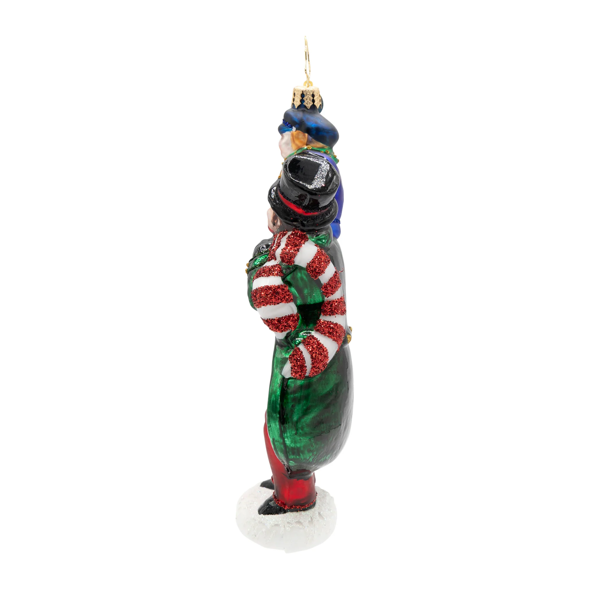 A Cratchit Christmas Glass Ornament, 6" - Image 4