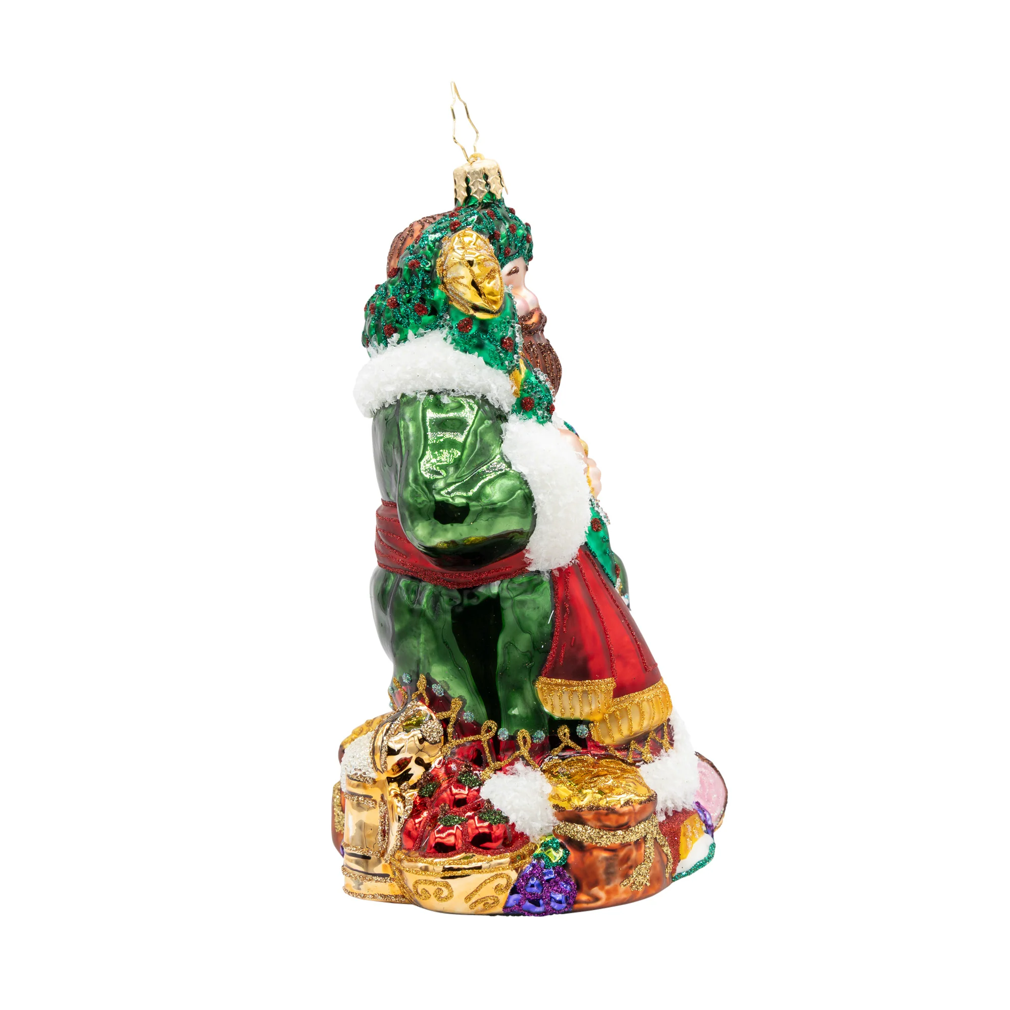 A Feast for the Present Glass Ornament, 6" - Image 3