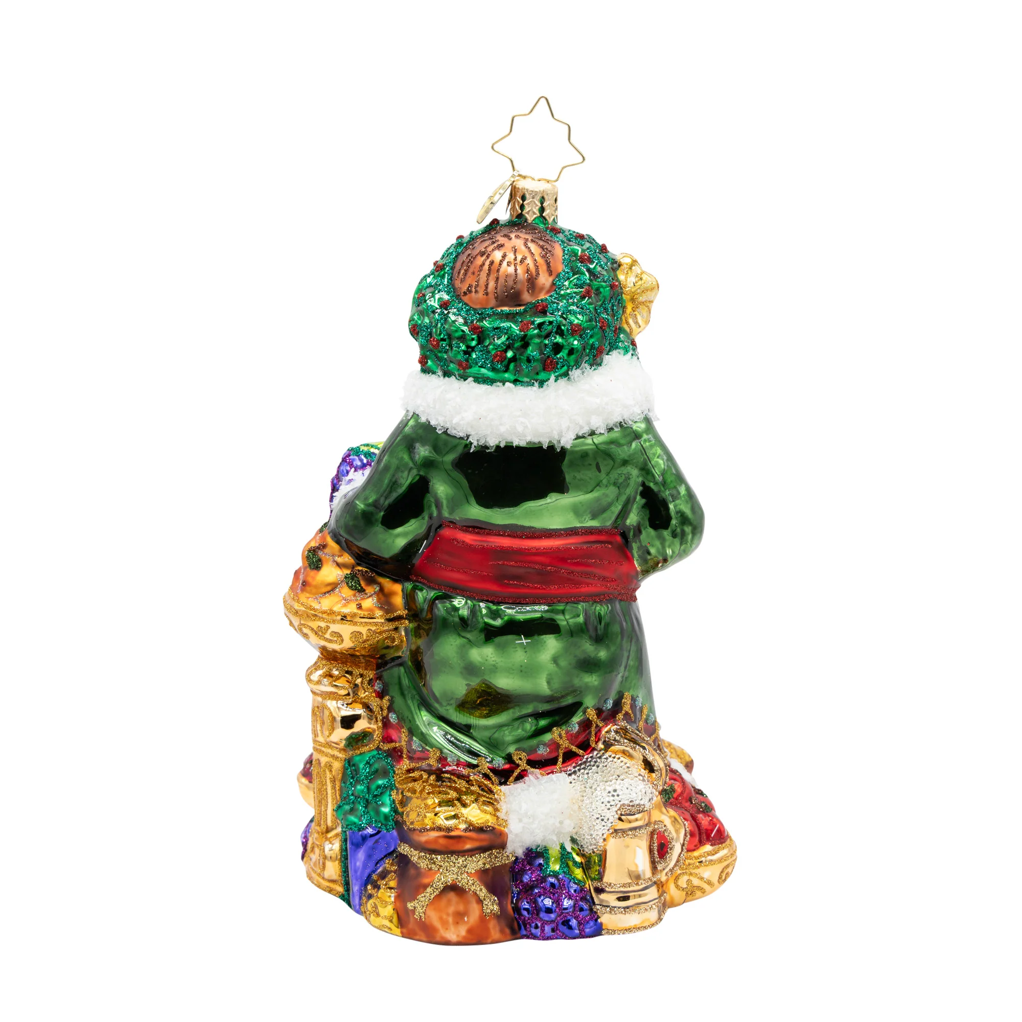 A Feast for the Present Glass Ornament, 6" - Image 5