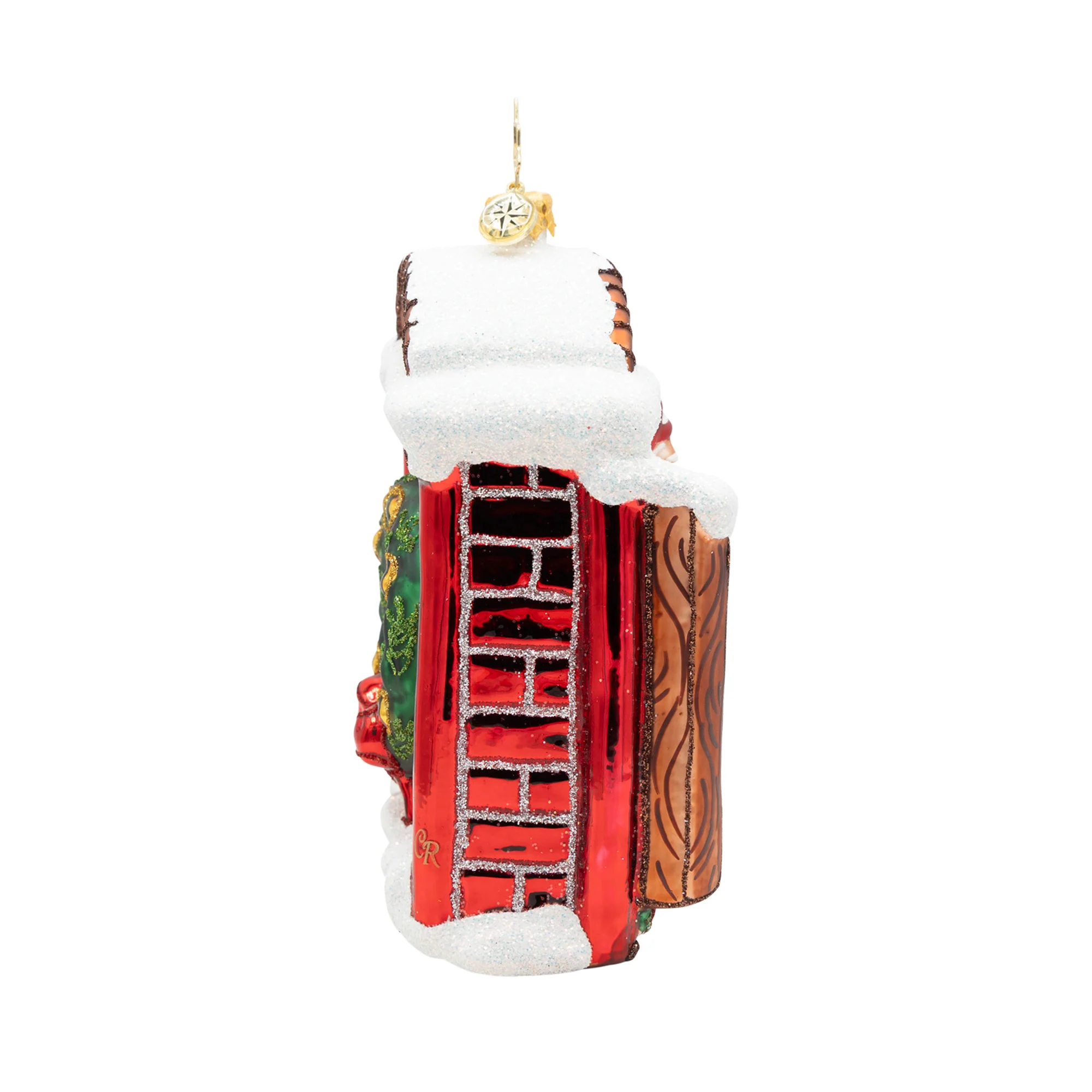 A New Day for Scrooge Glass Ornament, 5" - Image 3