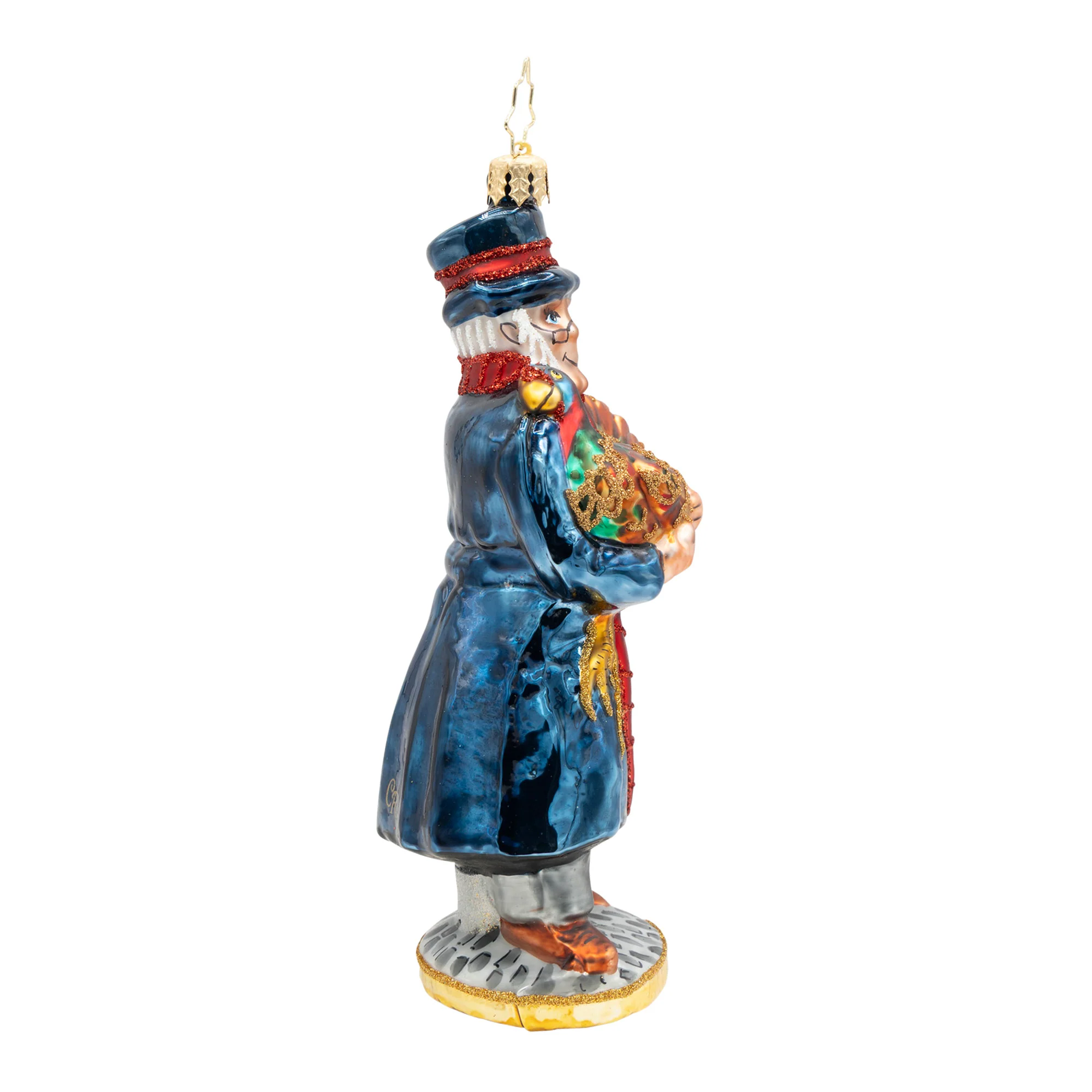 A Turkey for Tiny Tim Glass Ornament, 5.5" - Image 3